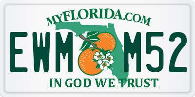FL license plate EWMM52