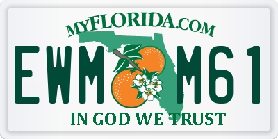 FL license plate EWMM61