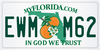 FL license plate EWMM62