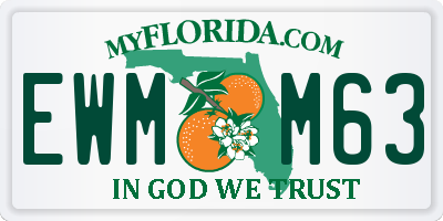 FL license plate EWMM63