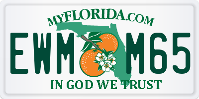 FL license plate EWMM65