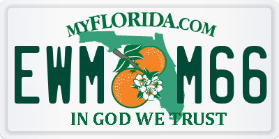 FL license plate EWMM66