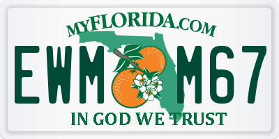 FL license plate EWMM67