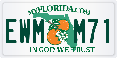 FL license plate EWMM71