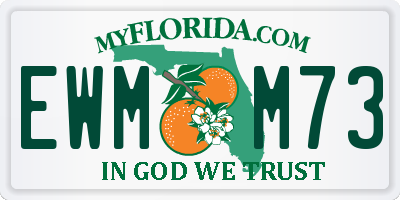 FL license plate EWMM73