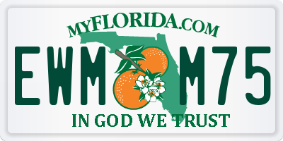 FL license plate EWMM75