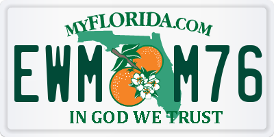FL license plate EWMM76