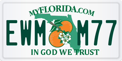FL license plate EWMM77