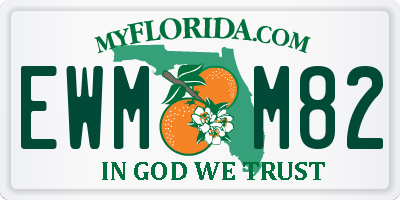 FL license plate EWMM82