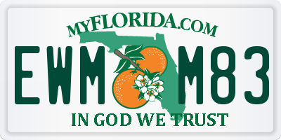 FL license plate EWMM83