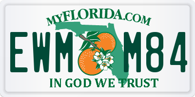 FL license plate EWMM84
