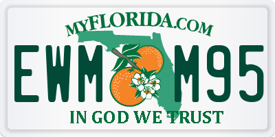 FL license plate EWMM95