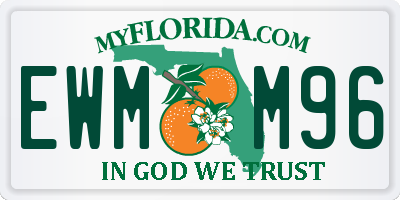 FL license plate EWMM96