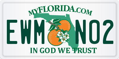 FL license plate EWMN02