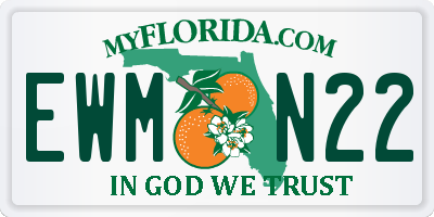 FL license plate EWMN22