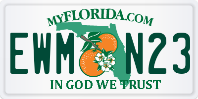 FL license plate EWMN23