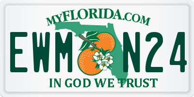 FL license plate EWMN24
