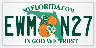 FL license plate EWMN27