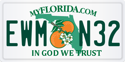 FL license plate EWMN32