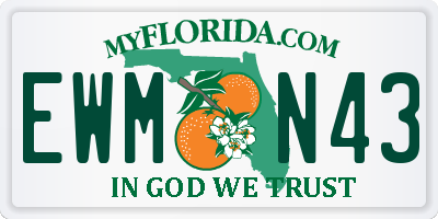 FL license plate EWMN43