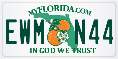 FL license plate EWMN44