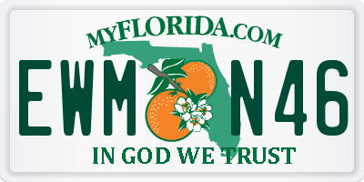 FL license plate EWMN46