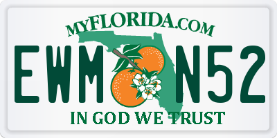 FL license plate EWMN52