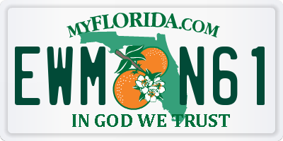 FL license plate EWMN61