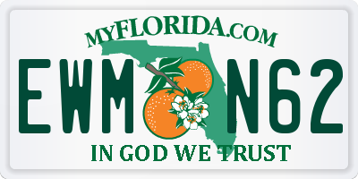 FL license plate EWMN62