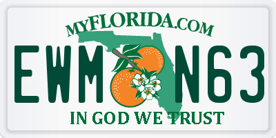 FL license plate EWMN63