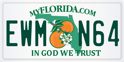 FL license plate EWMN64
