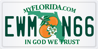 FL license plate EWMN66