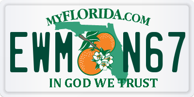 FL license plate EWMN67