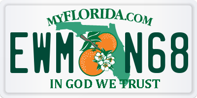 FL license plate EWMN68