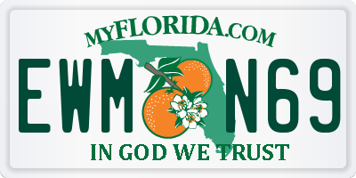 FL license plate EWMN69