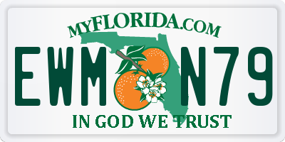 FL license plate EWMN79