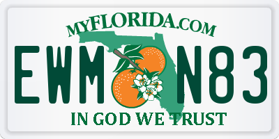 FL license plate EWMN83