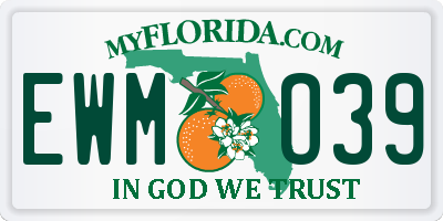 FL license plate EWMO39