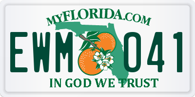 FL license plate EWMO41