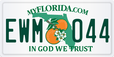 FL license plate EWMO44