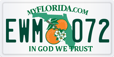 FL license plate EWMO72