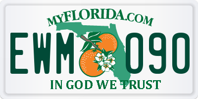 FL license plate EWMO90