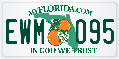 FL license plate EWMO95