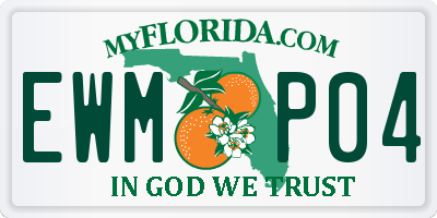 FL license plate EWMP04