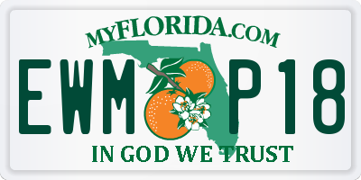 FL license plate EWMP18