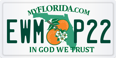 FL license plate EWMP22