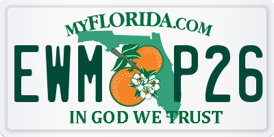 FL license plate EWMP26