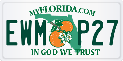 FL license plate EWMP27
