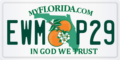FL license plate EWMP29