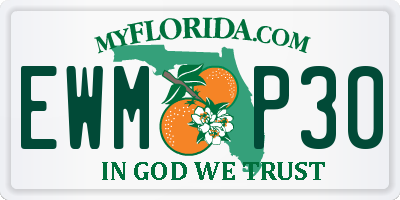 FL license plate EWMP30